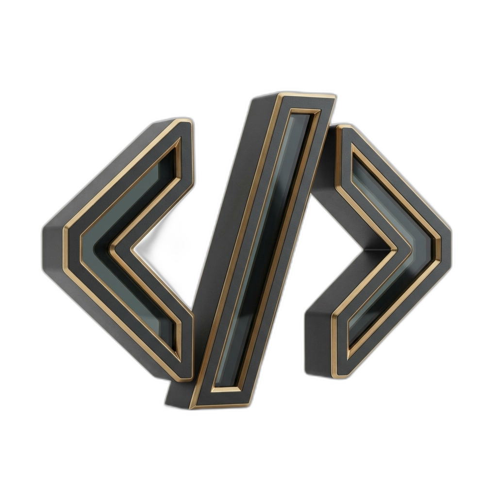 3D illustration of a code symbol